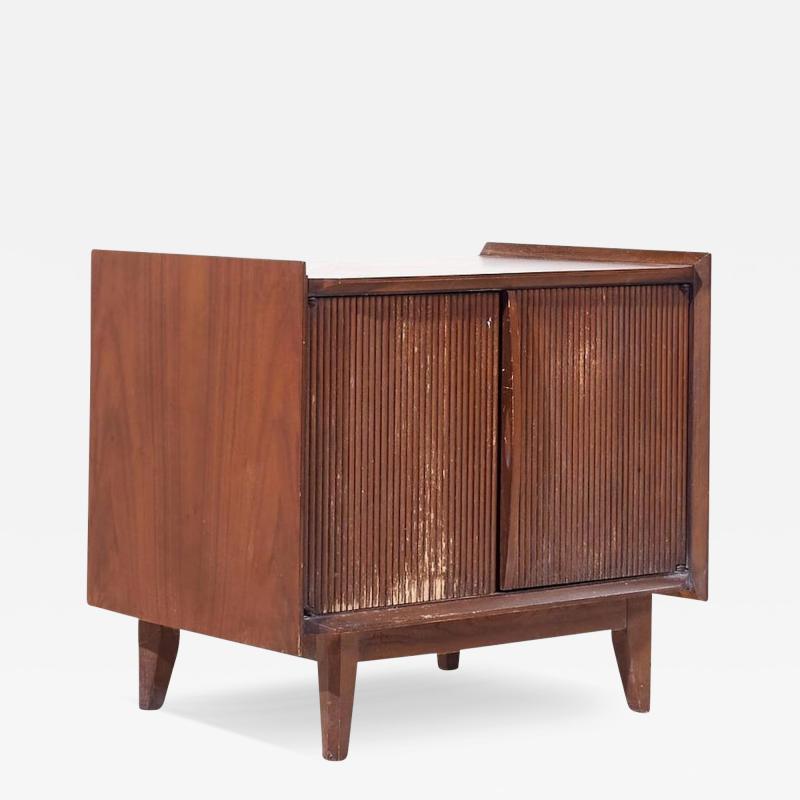  Lane Furniture Lane First Edition Mid Century Walnut Nightstand