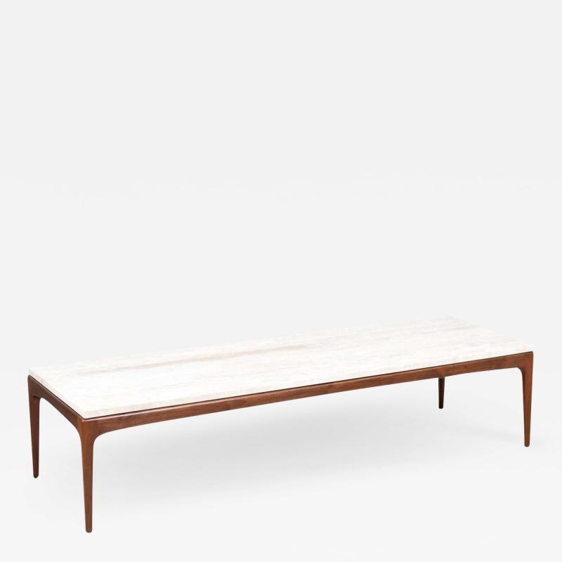  Lane Furniture Lane Rhythm Coffee Table with Roman Travertine Stone Top