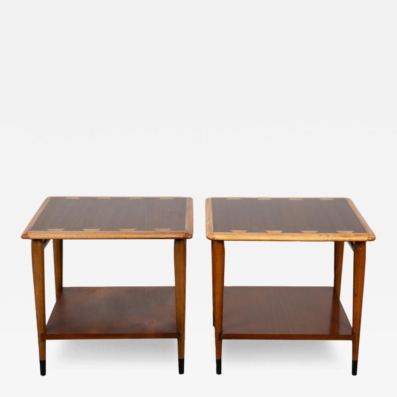  Lane Furniture Mid Century Lane Acclaim Dovetail End Tables Pair