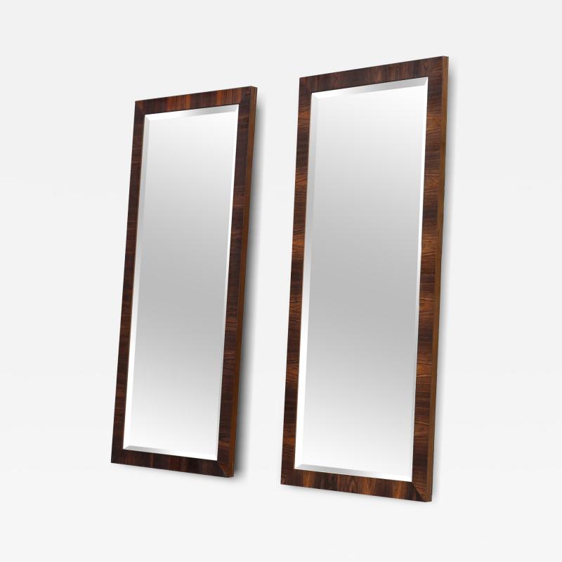 Lane Furniture Pair Uncommon Lane Altavista Rosewood Wall Mounted Bevelled Mirrors 47x21