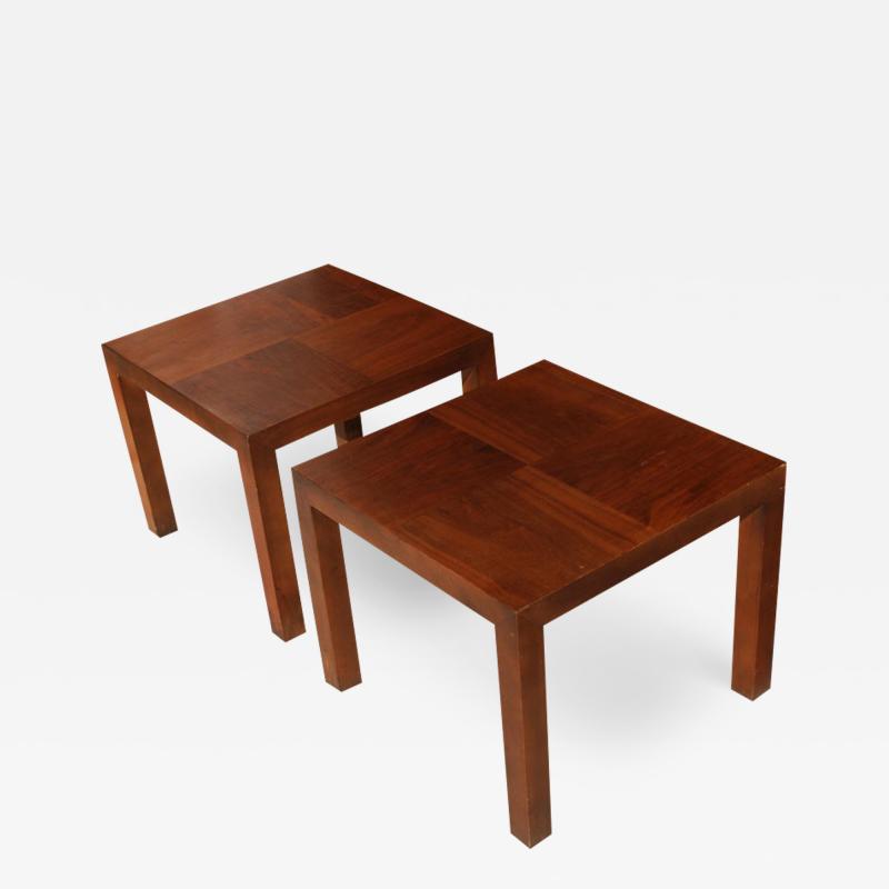  Lane Furniture Square Walnut End Tables by Lane Furniture