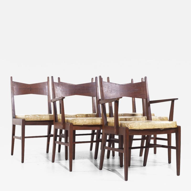  Lane Tuxedo Lane Tuxedo Mid Century Walnut Dining Chairs Set of 6