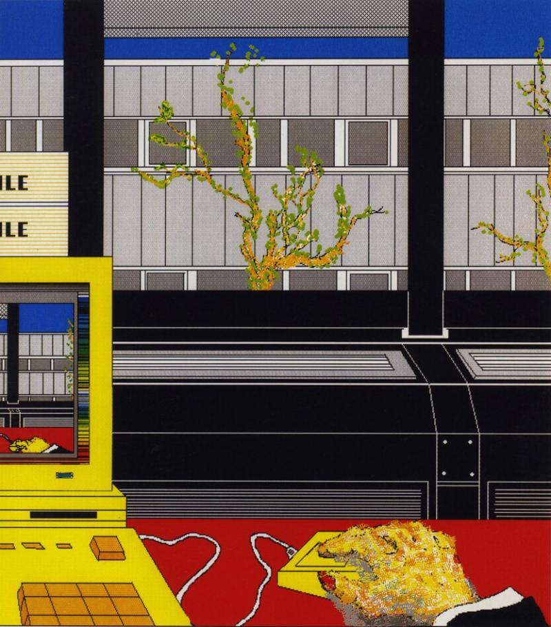  Laszlo Rajk Apple computer graphic Paris 1988