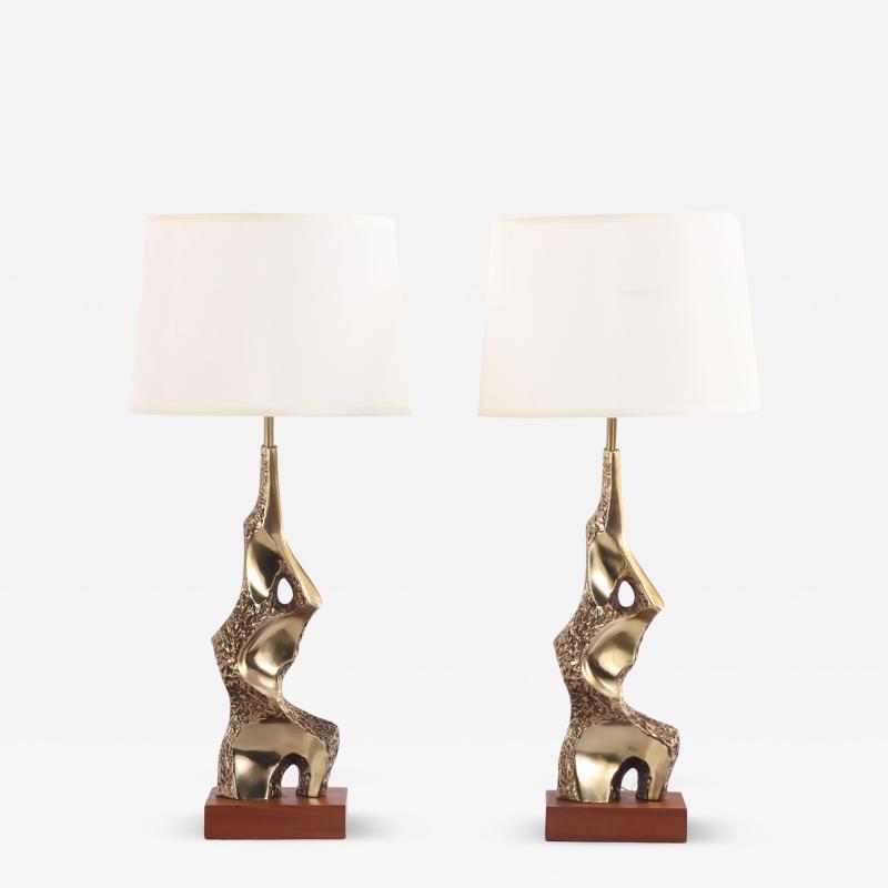  Laurel Lamp Company A Pair of Laurel Table Lamps by Richard Barr c 1970