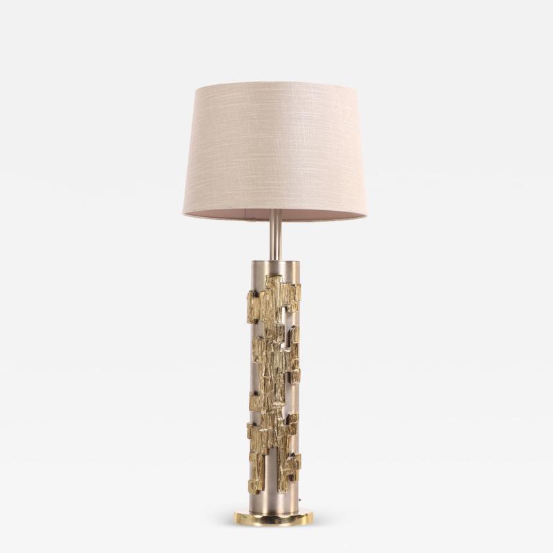  Laurel Lamp Company Brutalist Metal Table Lamp by Laurel Lamp Company
