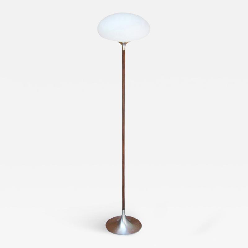  Laurel Lamp Company Mushroom Style Floor Lamp with Rosewood Stem by Laurel Lighting