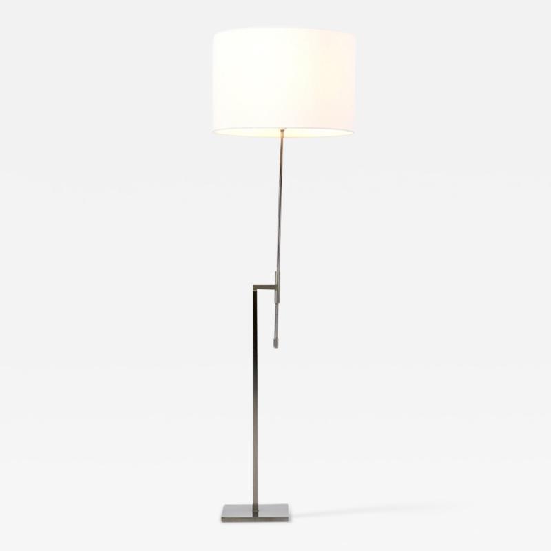  Laurel Light Co Mid Century Modern Adjustable Steel Floor Lamp by Laurel