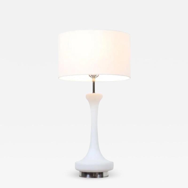  Laurel Light Co Mid Century Modern Frosted Glass Table Lamp by Laurel