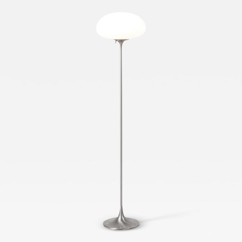  Laurel Light Co Mid Century Modern Mushroom Chrome Stem Floor Lamp by Laurel