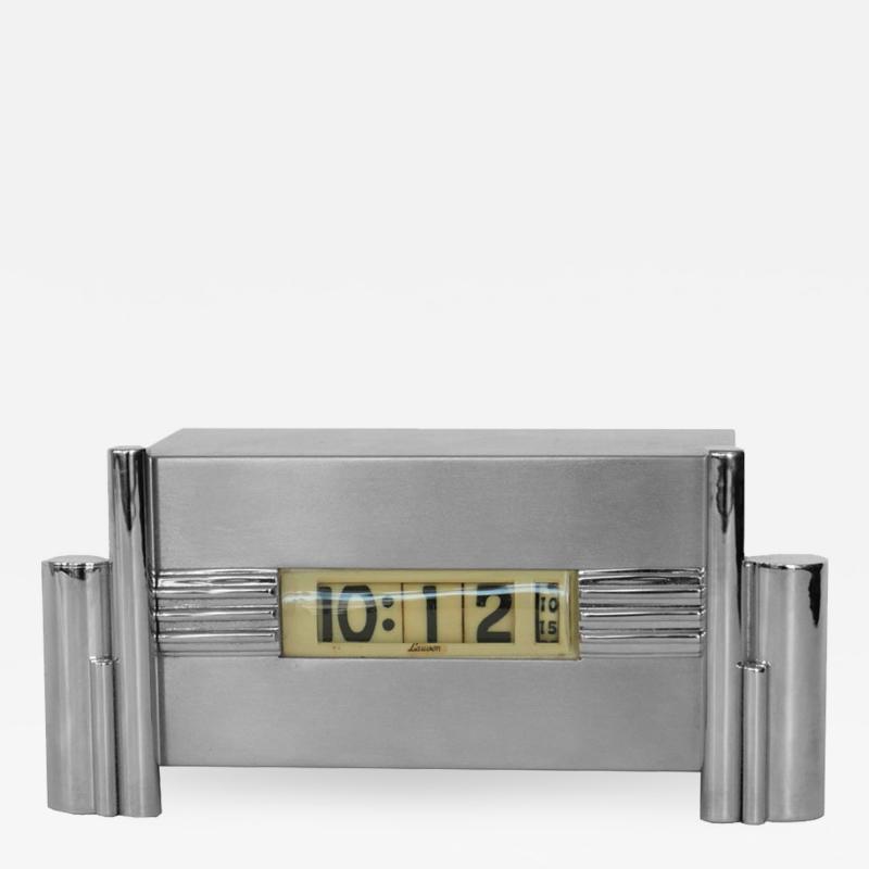  Lawson Time Inc Architectural Art Deco Clock by Lawson