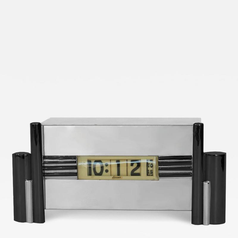  Lawson Time Inc Architectural Art Deco Clock by Lawson