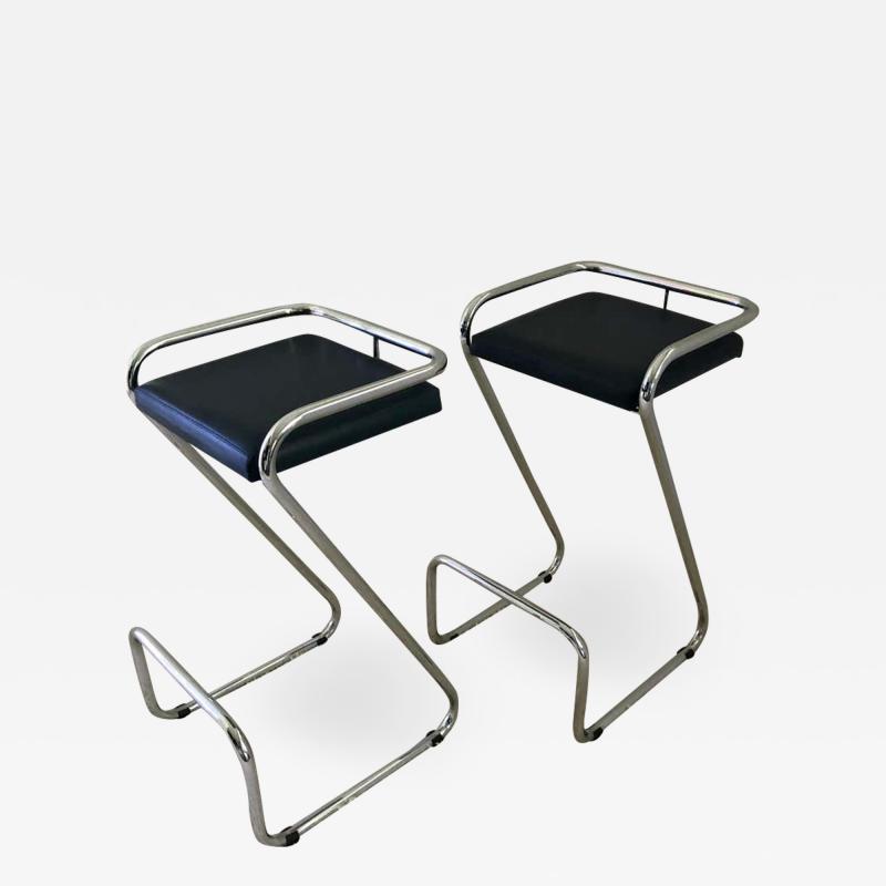  Le Corbusier Jeanneret Perriand Pair of Charlotte Perriand Style Bar Stools Kitchen Stools