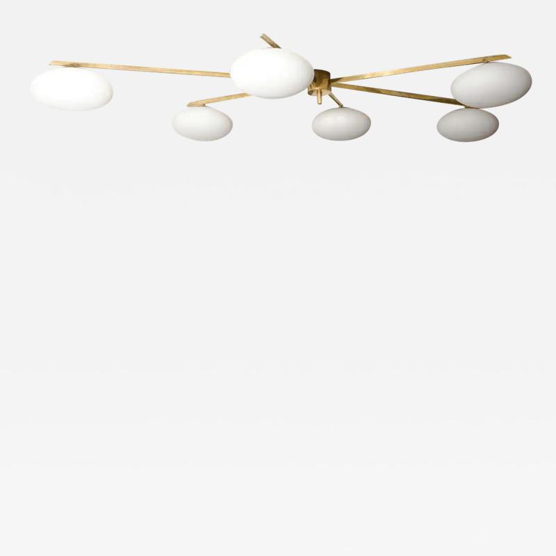  Le Lampade Brass Flush Mount by Le Lampade