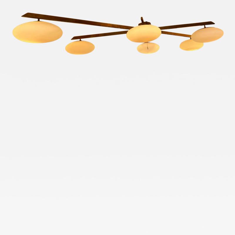  Le Lampade Brass Flush Mount by Le Lampade