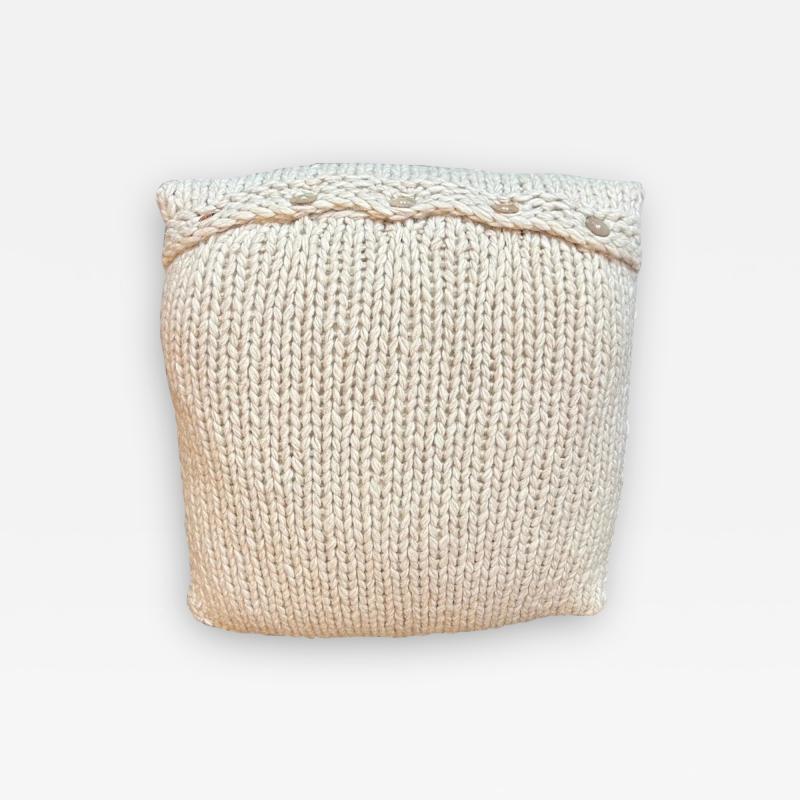  Le Lampade Lana Beige Wool Pillow by Le Lampade