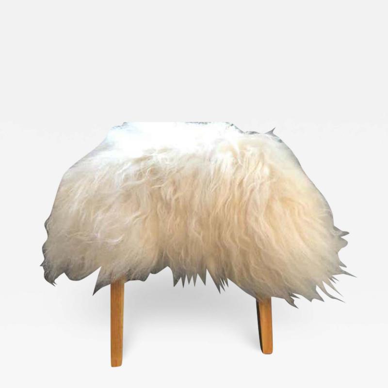  Le Lampade Pippo Rectangular Wool Ottoman by Le Lampade