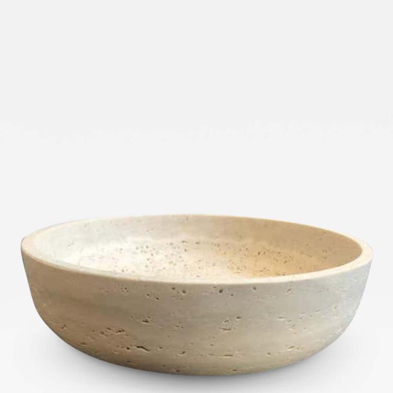  Le Lampade Roman Travertine Bowl by Le Lampade
