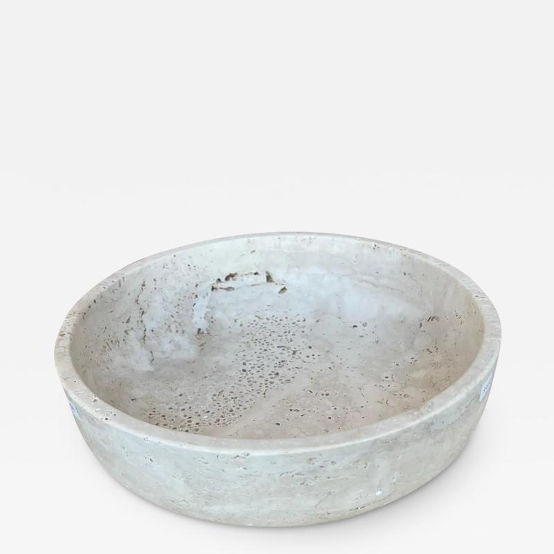  Le Lampade Roman Travertine Bowl by Le Lampade