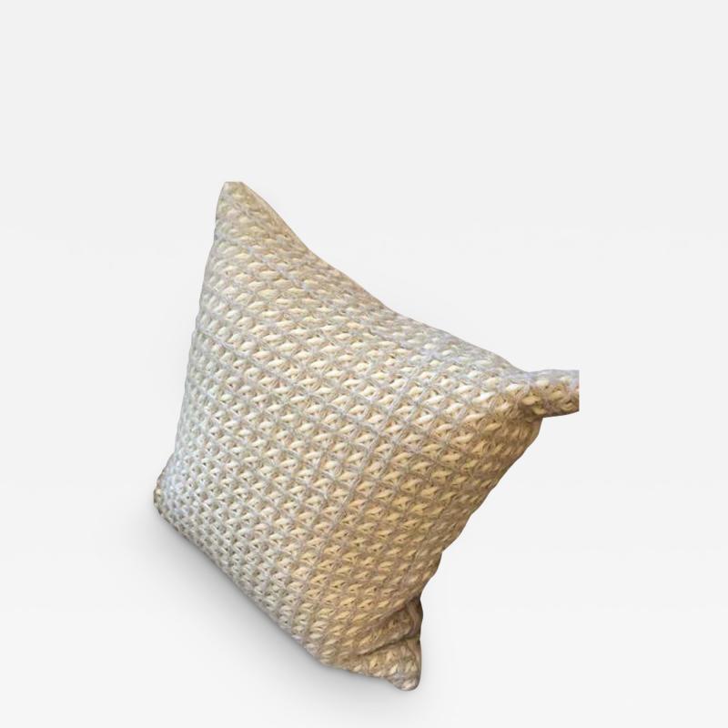  Le Lampade Trieste Waffle Weave Pillow by Le Lampade