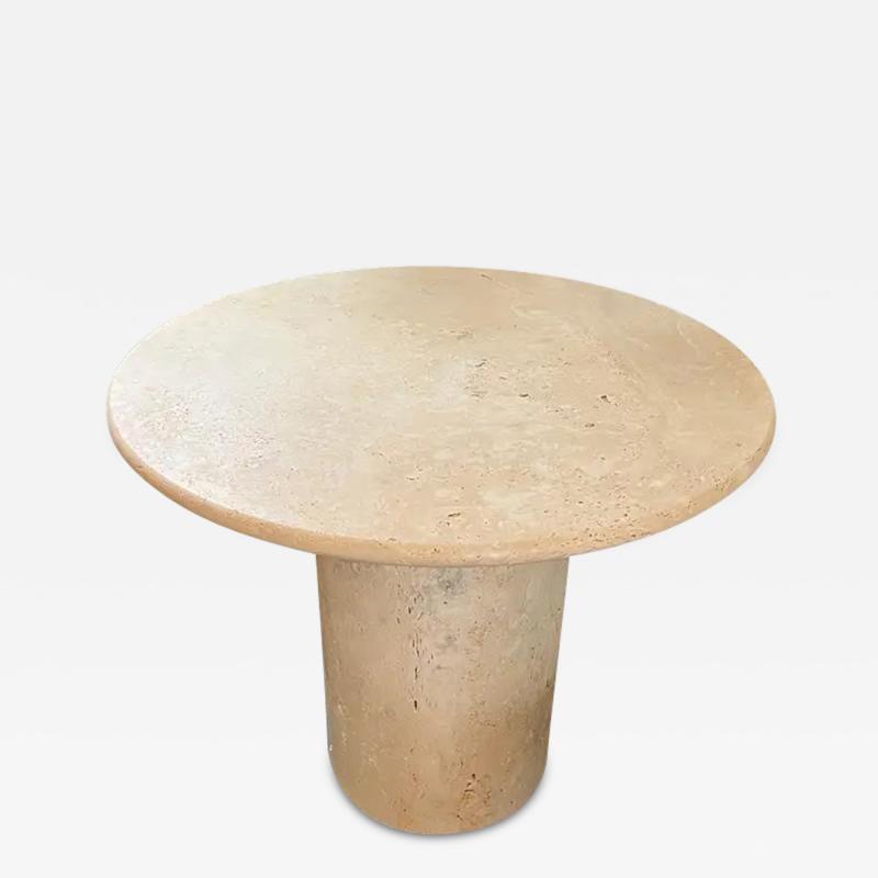  Le Lampade White Roman Travertine Coffee Table by Le Lampade