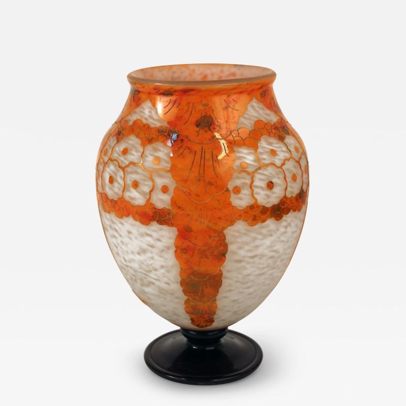  Le Verre Francais Glycines Vase by Le Verre Francais