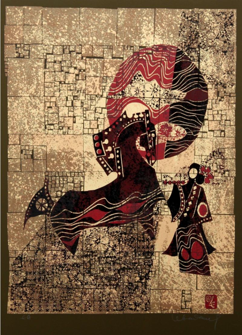  Lebadang aka Hoi Untitled Horse and Woman