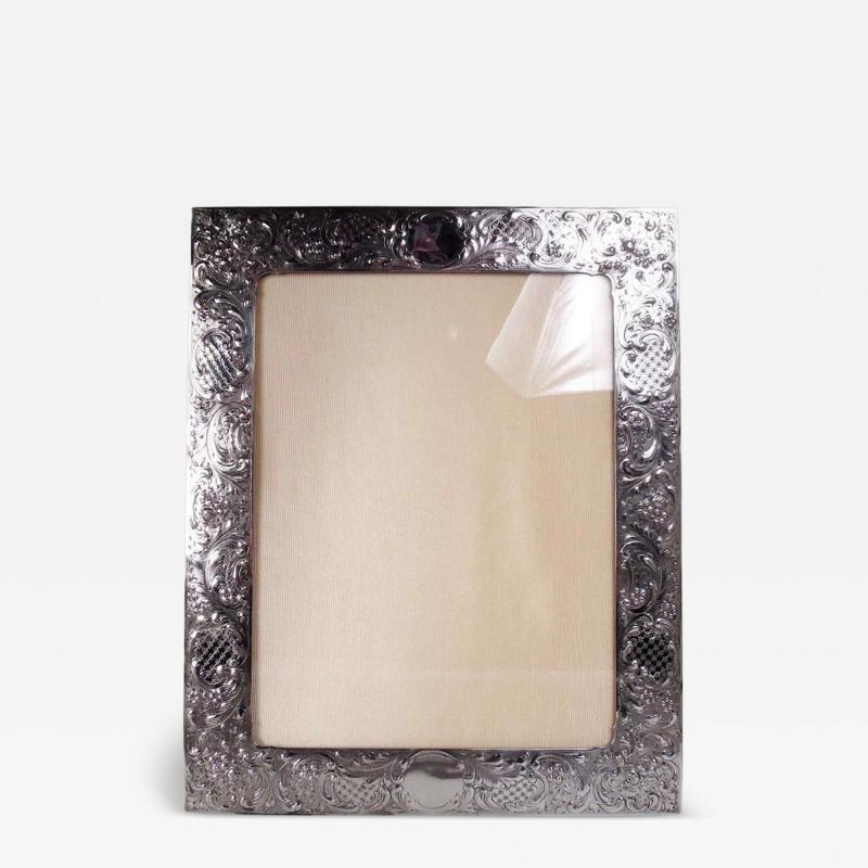  Lebkuecher Large American Edwardian Classical Sterling Silver Picture Frame