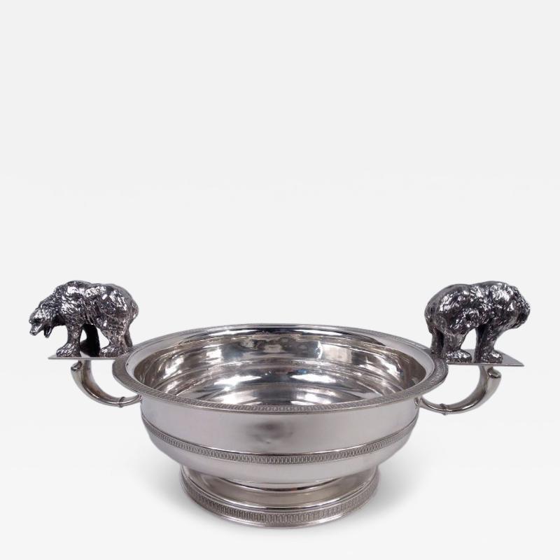  Lebolt Co Lebolt Chicago Classical Sterling Silver Bear Bowl