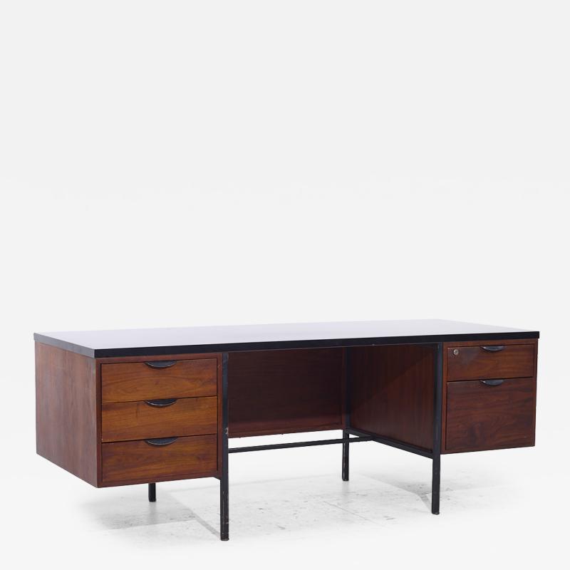  Lehigh Leopold Lehigh Leopold Mid Century Walnut Executive Desk