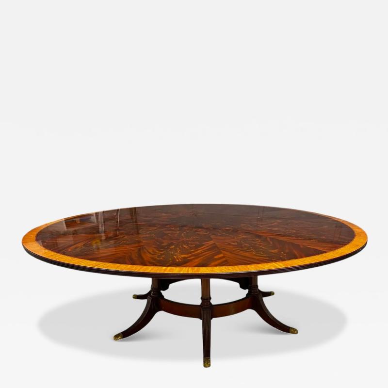  Leighton Hall Furniture Leighton Hall Regency Style Flame Mahogany 84 Round Dining Table