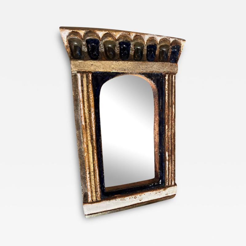  Les Argonautes Ceramic Mirror by les Argonautes France 1960s