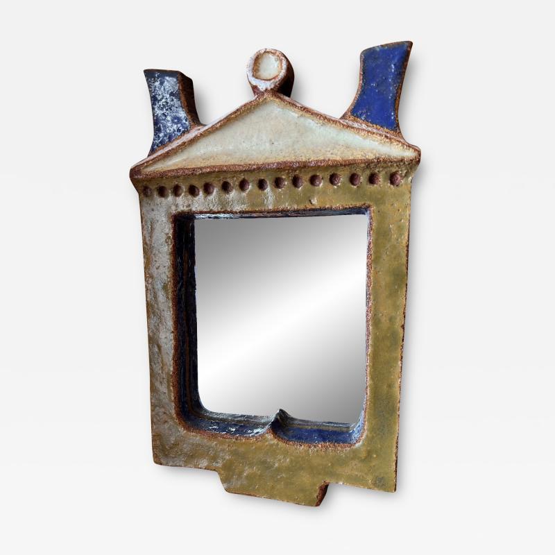  Les Argonautes Ceramic mirror by les Argonautes France 1960s