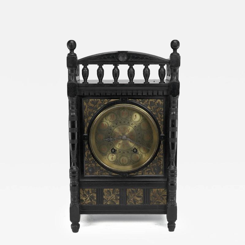  Lewis Foreman Day Lewis F Day Howell James Sons Aesthetic Movement Ebonised Polychrome Clock