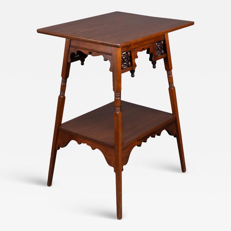  Liberty Co Liberty Co A Rare Moorish Anglo Japanese Walnut Side Table