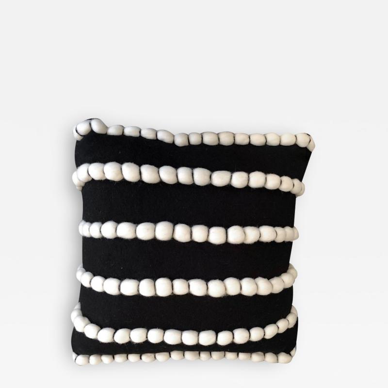  Lido Black Wool Pillow