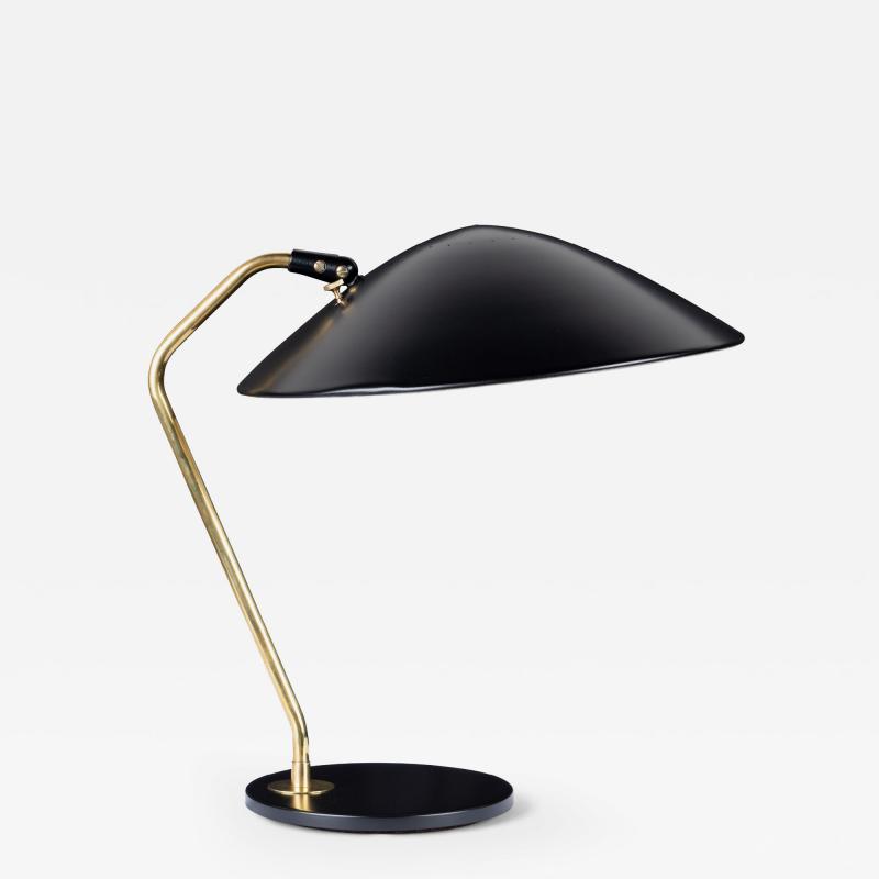  Lightolier Gerald Thurston for Lightolier Accent Table Lamp in Black Brass