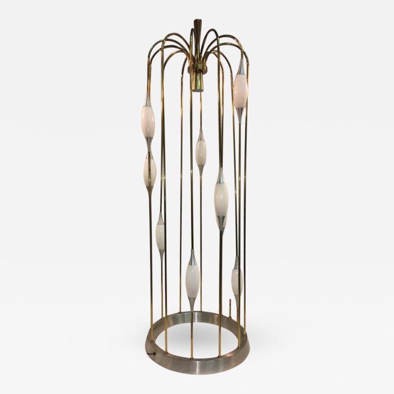  Lightolier Great Mid Century Cage Form Design Floor Lamp by Lightolier