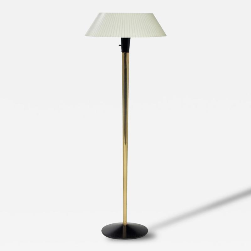  Lightolier Mid Century Brass Floor Lamp Lightolier