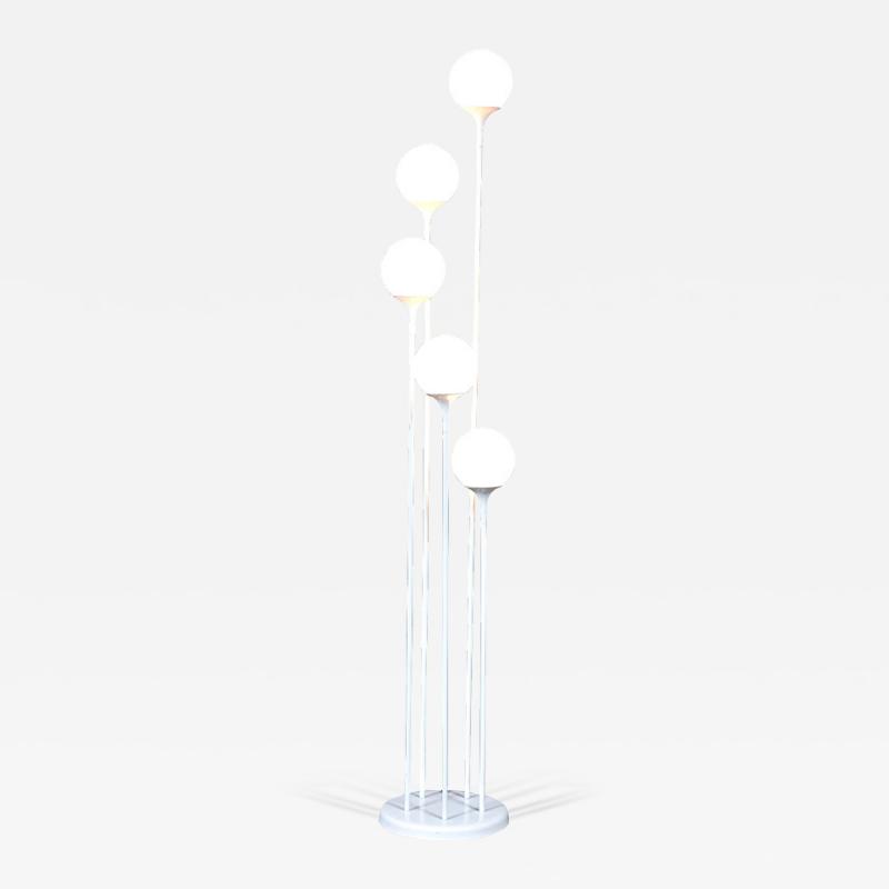  Lightolier Mid Century Modern 5 Tier Orb Floor Lamp by Lightolier