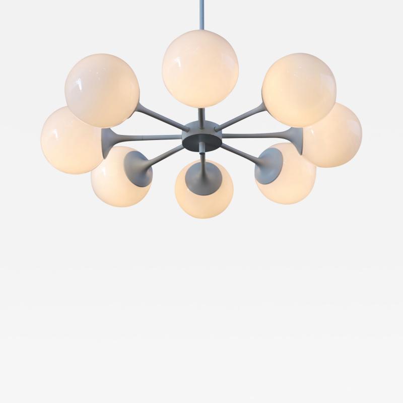  Lightolier Mid Century Modern Orb Sputnik Chandelier by Lightolier