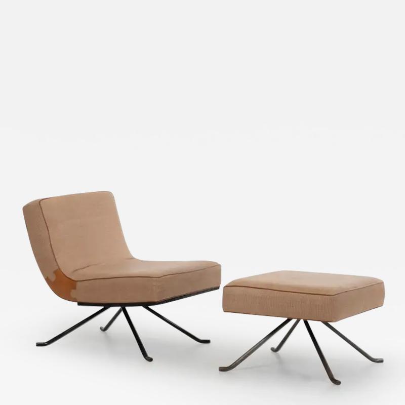  Ligne Roset Co Ligne Roset Style Lounge Chair and Ottoman