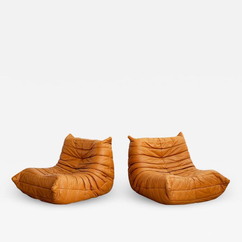  Ligne Roset Co PAIR OF TOGO LOUNGE CHAIRS BY MICHEL DUCAROY FOR LIGNE ROSET