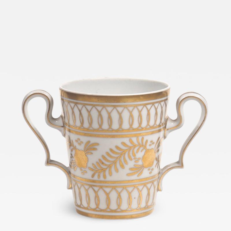  Limoges Limoges Porcelain and Gilt Loving Cup Posy Vase