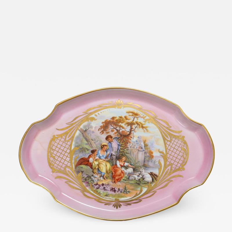  Limoges Paris Pink Porcelain Tray