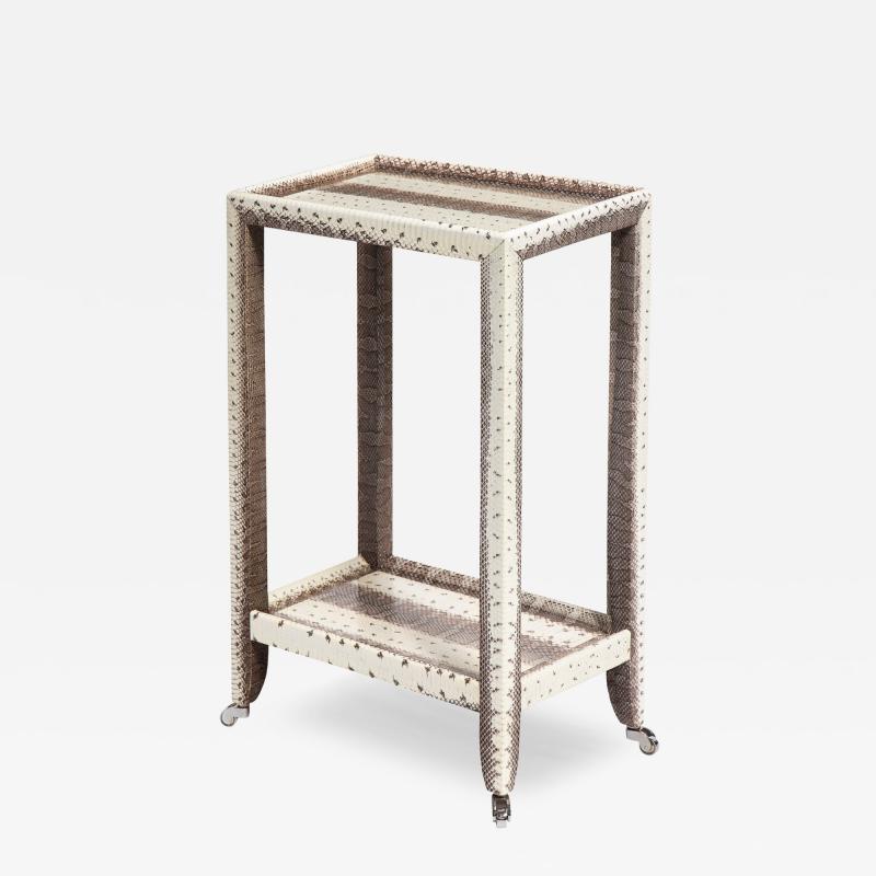  Lobel Originals Lobel Originals Telephone Table in Snake Skin 2022 Signed 