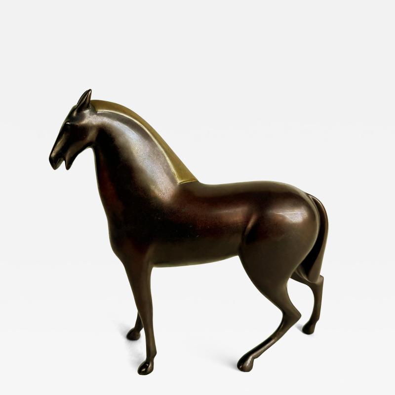  Loet Vanderveen Vintage Loet Vanderveen Bronze Horse Sculpture Signed 122 250