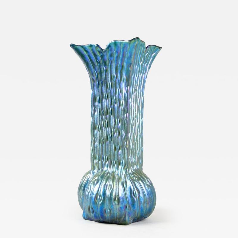  Loetz 20th Century Art Nouveau Glass Vase by W Kralik Iridescent Bohemia ca 1902