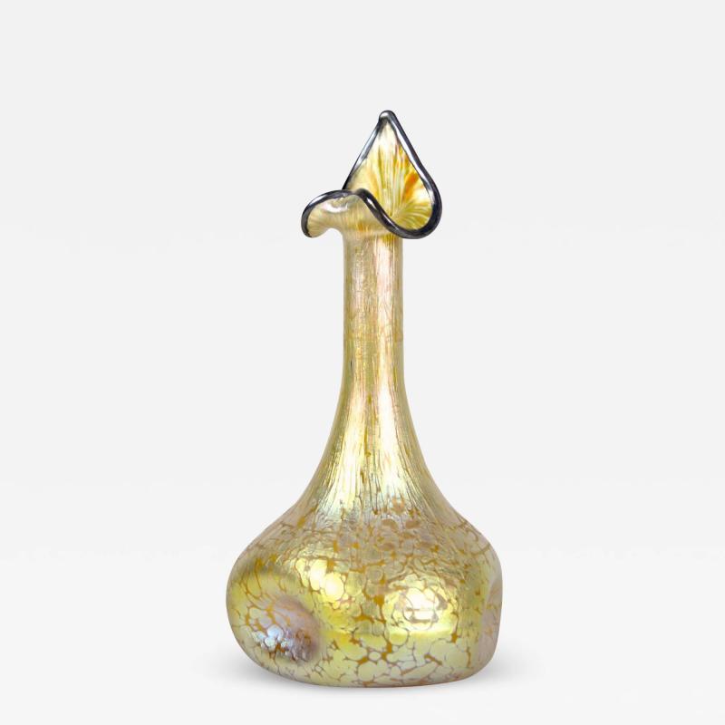  Loetz Loetz Witwe Glass Vase Decor Candia Papillon Bohemia circa 1898