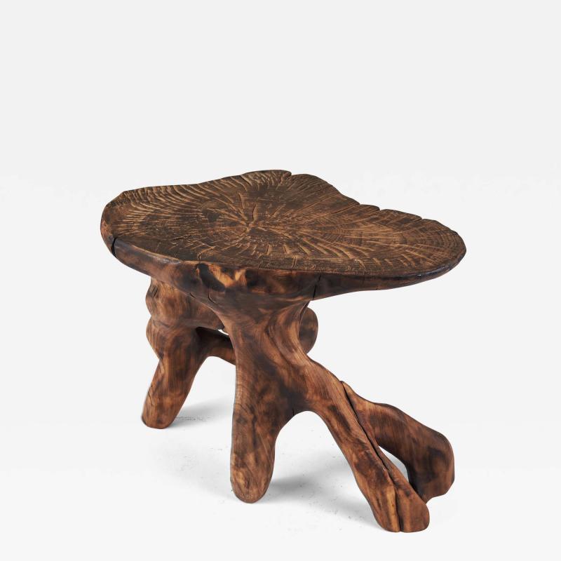  Logniture Domus Solid Wood Sculptural Side Table Original Contemporary Design Logniture