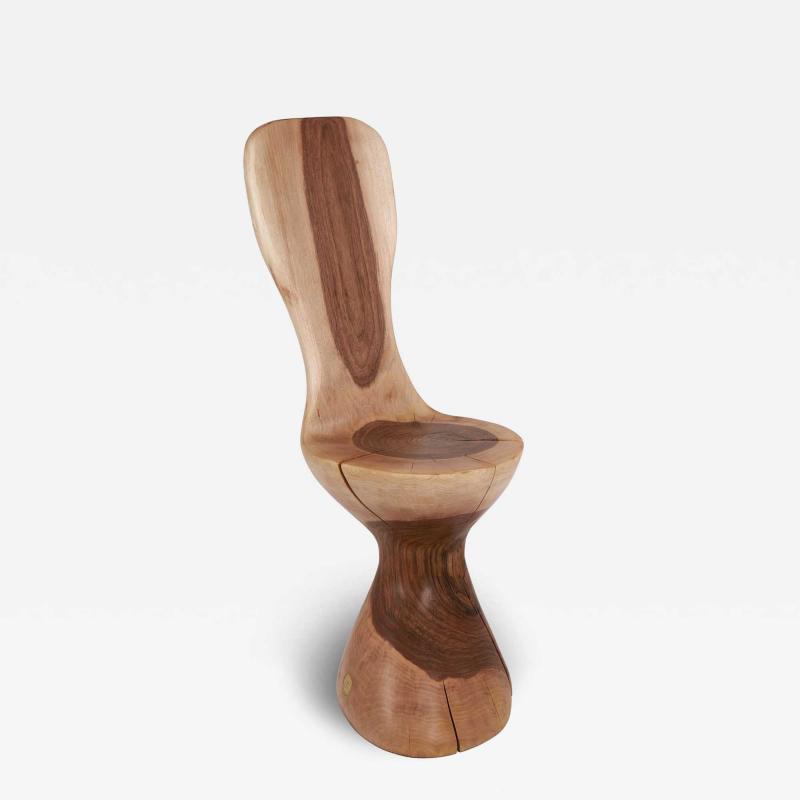  Logniture Leszy Hand Carved Walnut Chair